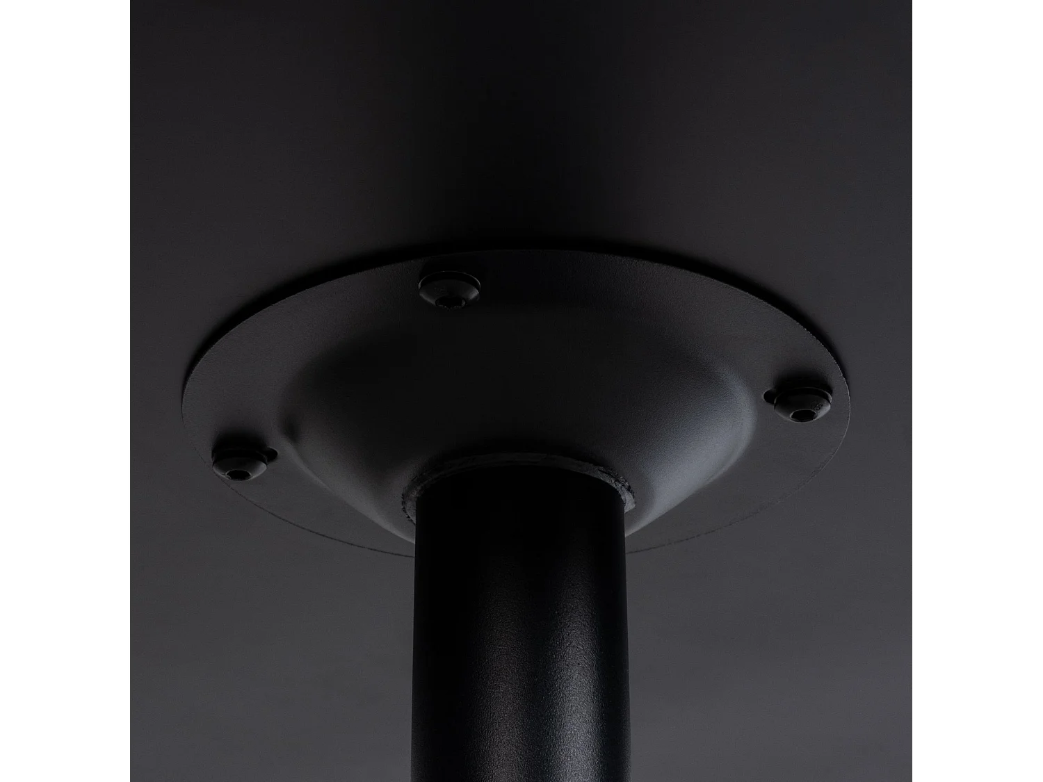Stehtisch - rund Ø 60 cm - Holz - Noir / Noir - rund