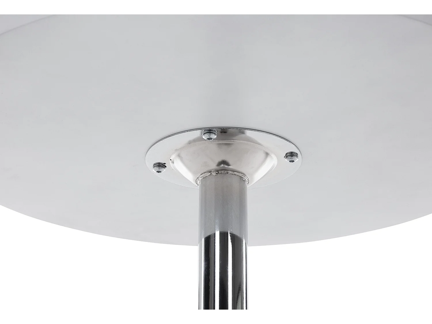 Table haute de bar - rond Ø 60 cm - Bois - Blanc - rund