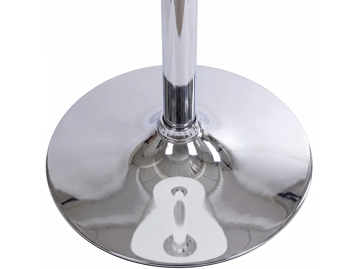 Table haute de bar - rond Ø 60 cm - Bois - Blanc - rund