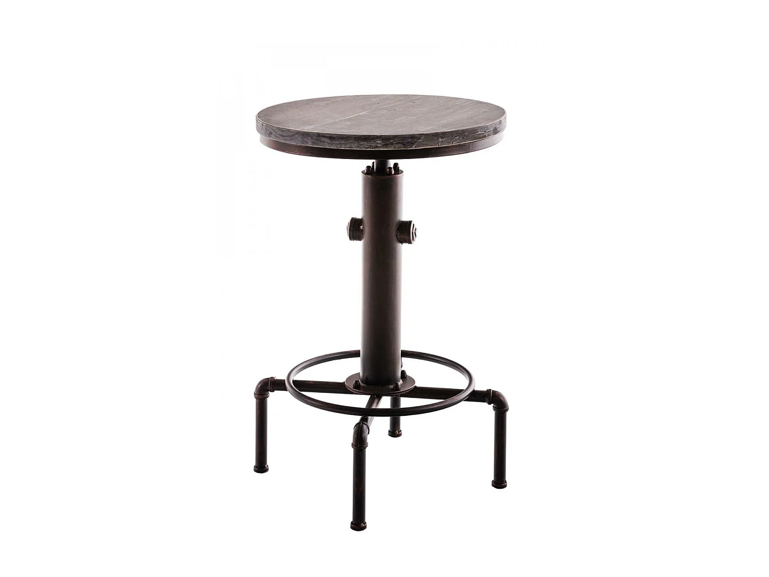 Table haute de bar - rund 39cm - Bois - Bronze - Lumos