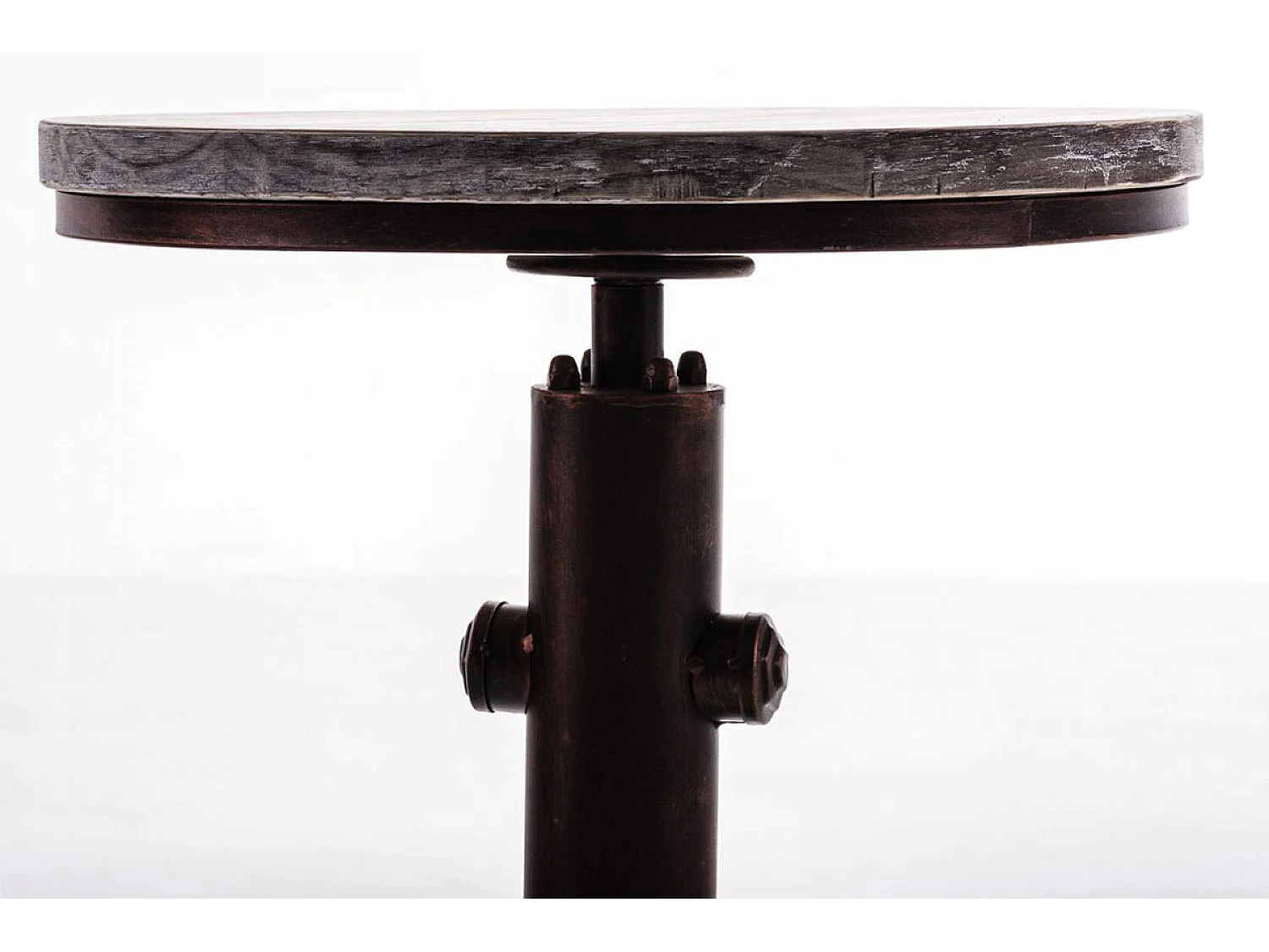 Table haute de bar - rond Ø 39 cm - Bois - Bronze - Lumos