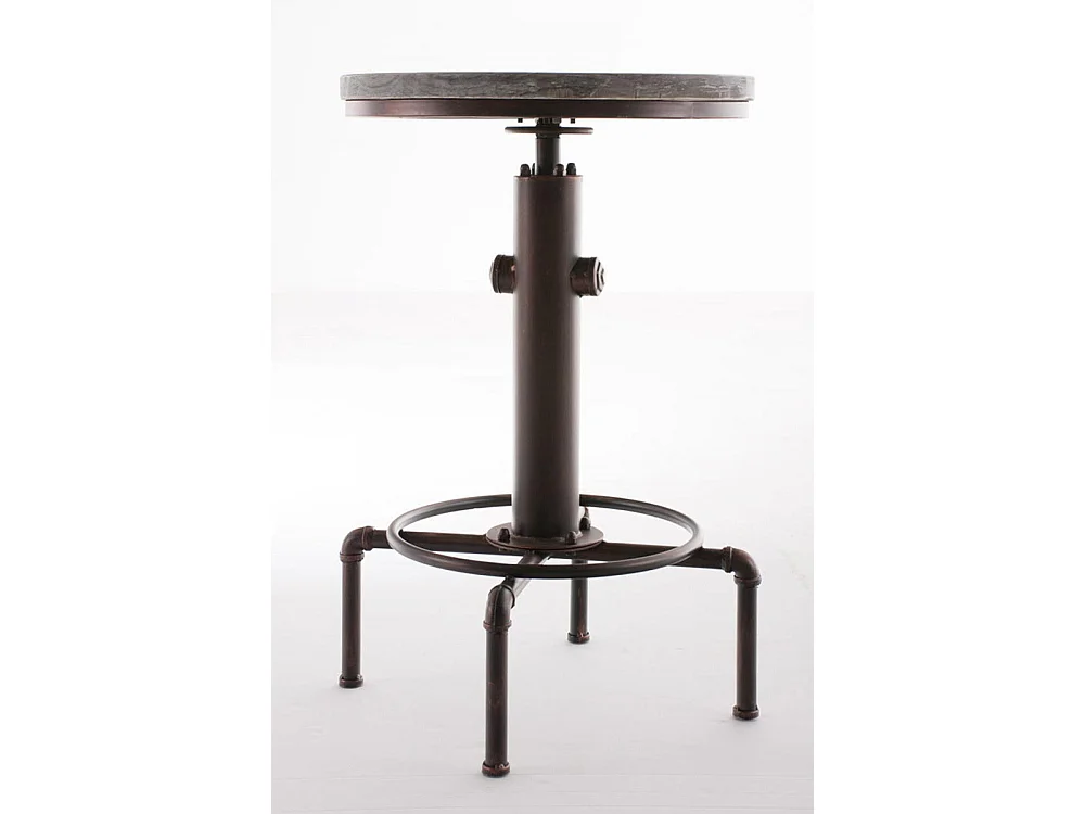 Table haute de bar - rond Ø 39 cm - Bois - Bronze - Lumos