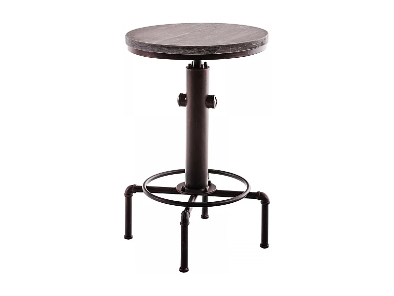 Table haute de bar - rond Ø 39 cm - Bois - Bronze - Lumos