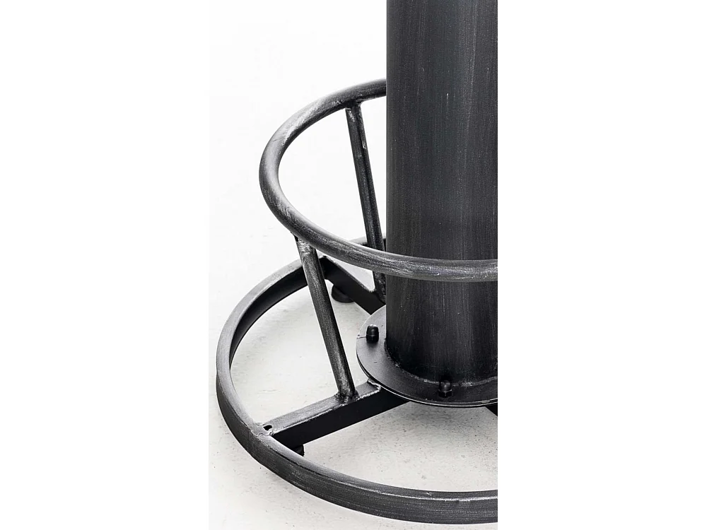 Lot de 2  Table haute - rond Ø 54 cm - Métal - Argent antique - Ruhr