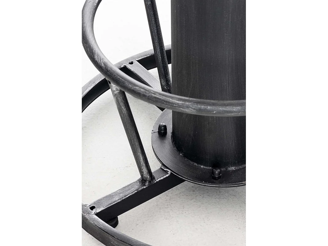 Lot de 2  Table haute - rond Ø 54 cm - Métal - Argent antique - Ruhr