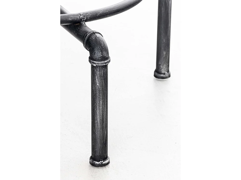 Ronde statafel - rund 39cm - Hout - Argent antique - Lumos