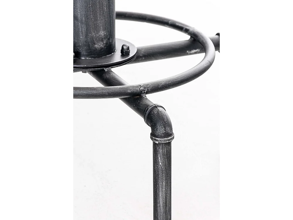 Ronde statafel - rund 39cm - Hout - Argent antique - Lumos