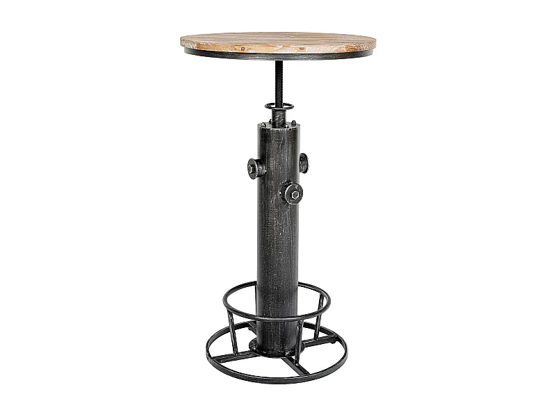 Stehtisch - rund Ø 54 cm - Metall - Argent antique - Ruhr