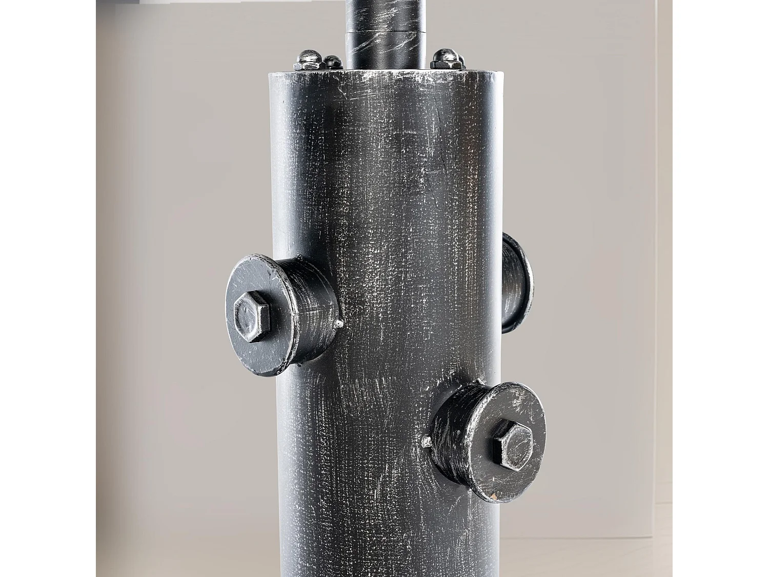 Table haute de bar - rond Ø 54 cm - Métal - Argent antique - Ruhr