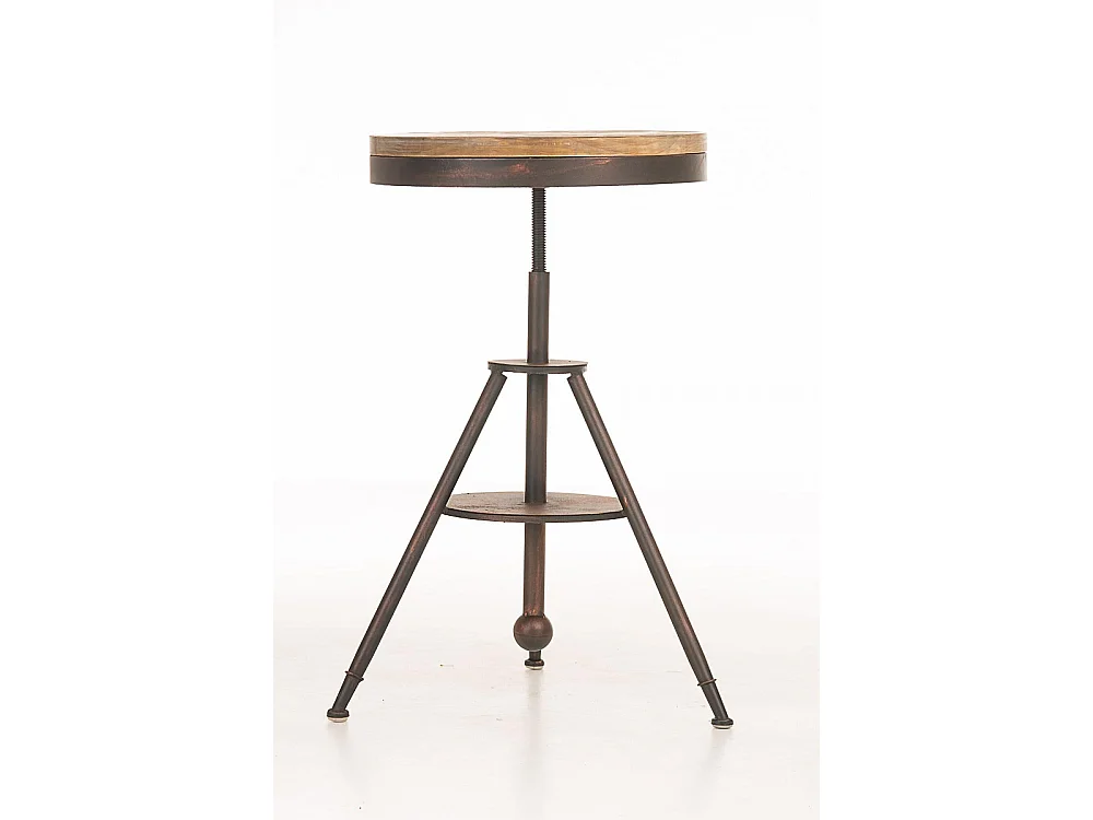 Table haute de bar - carré - Bois - 58 x 58 cm - Bronze - Moko