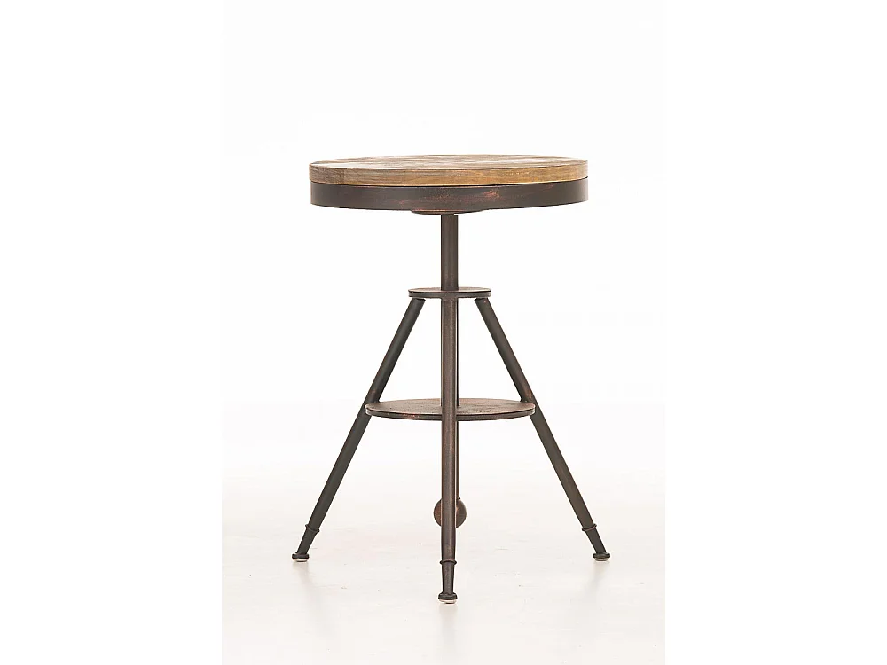 Table haute de bar - carré - Bois - 58 x 58 cm - Bronze - Moko