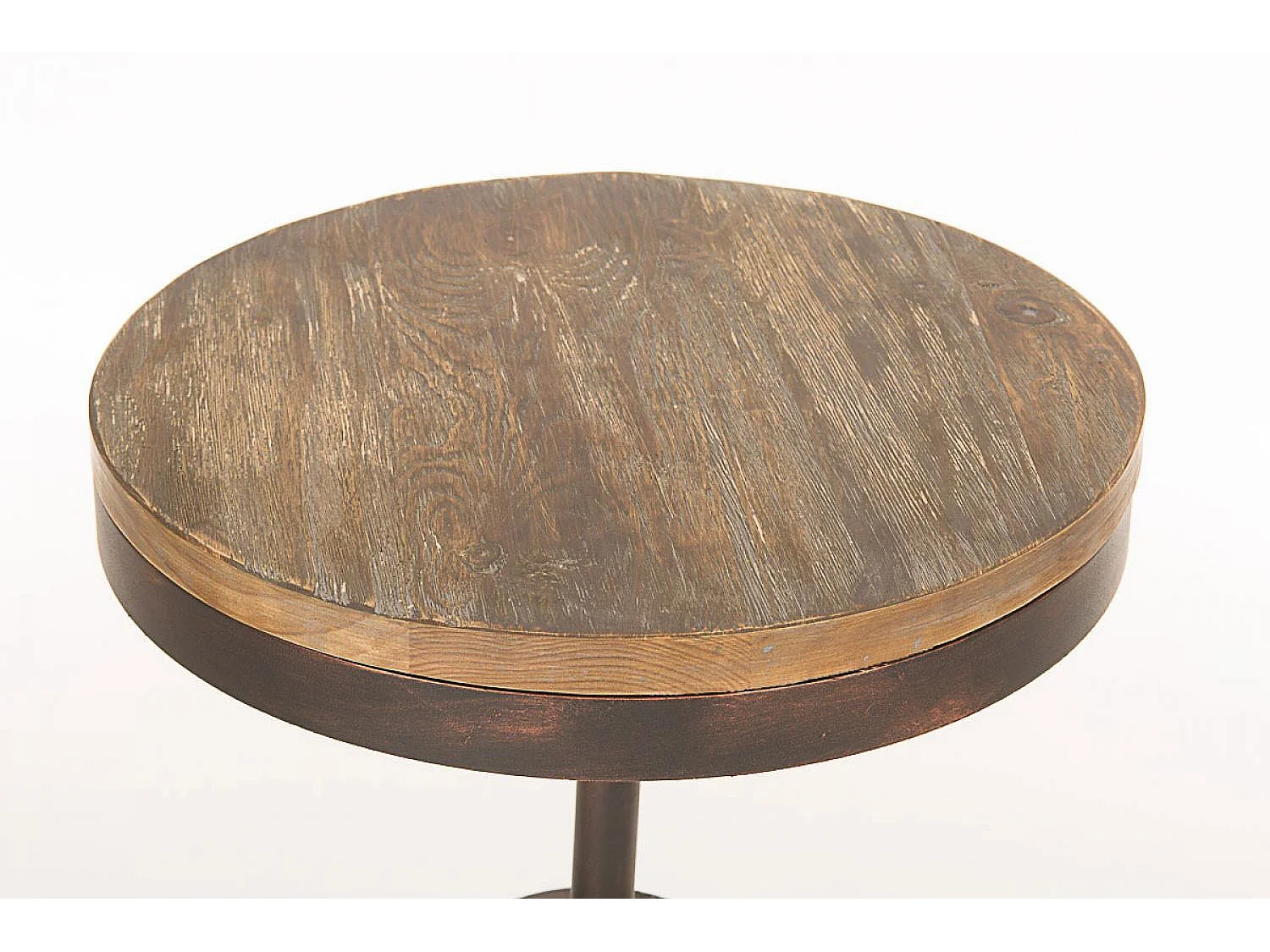 Table haute de bar - carré - Bois - 58 x 58 cm - Bronze - Moko