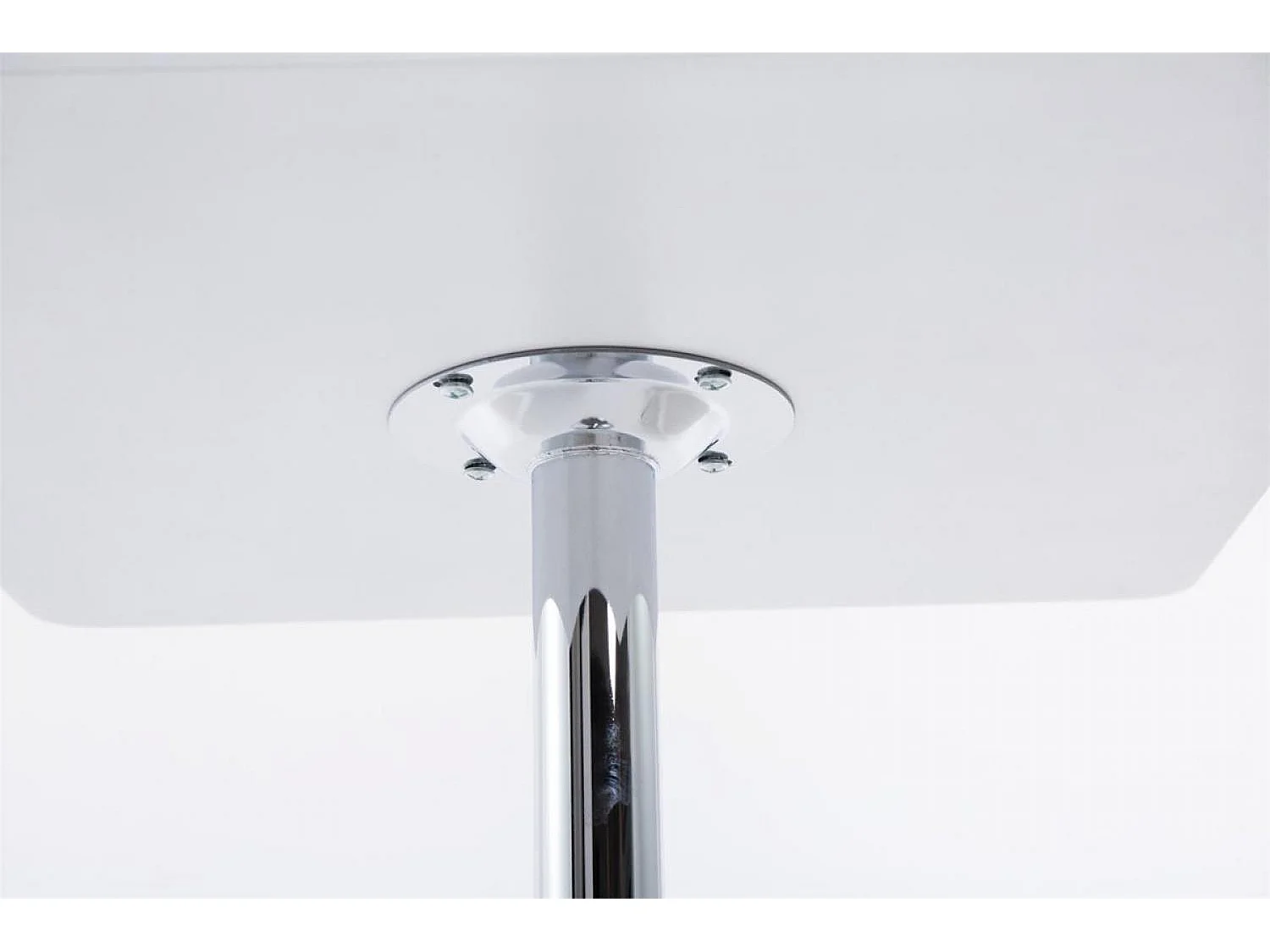 Table haute - carré - Bois - 60 x 60 cm - Blanc - eckig