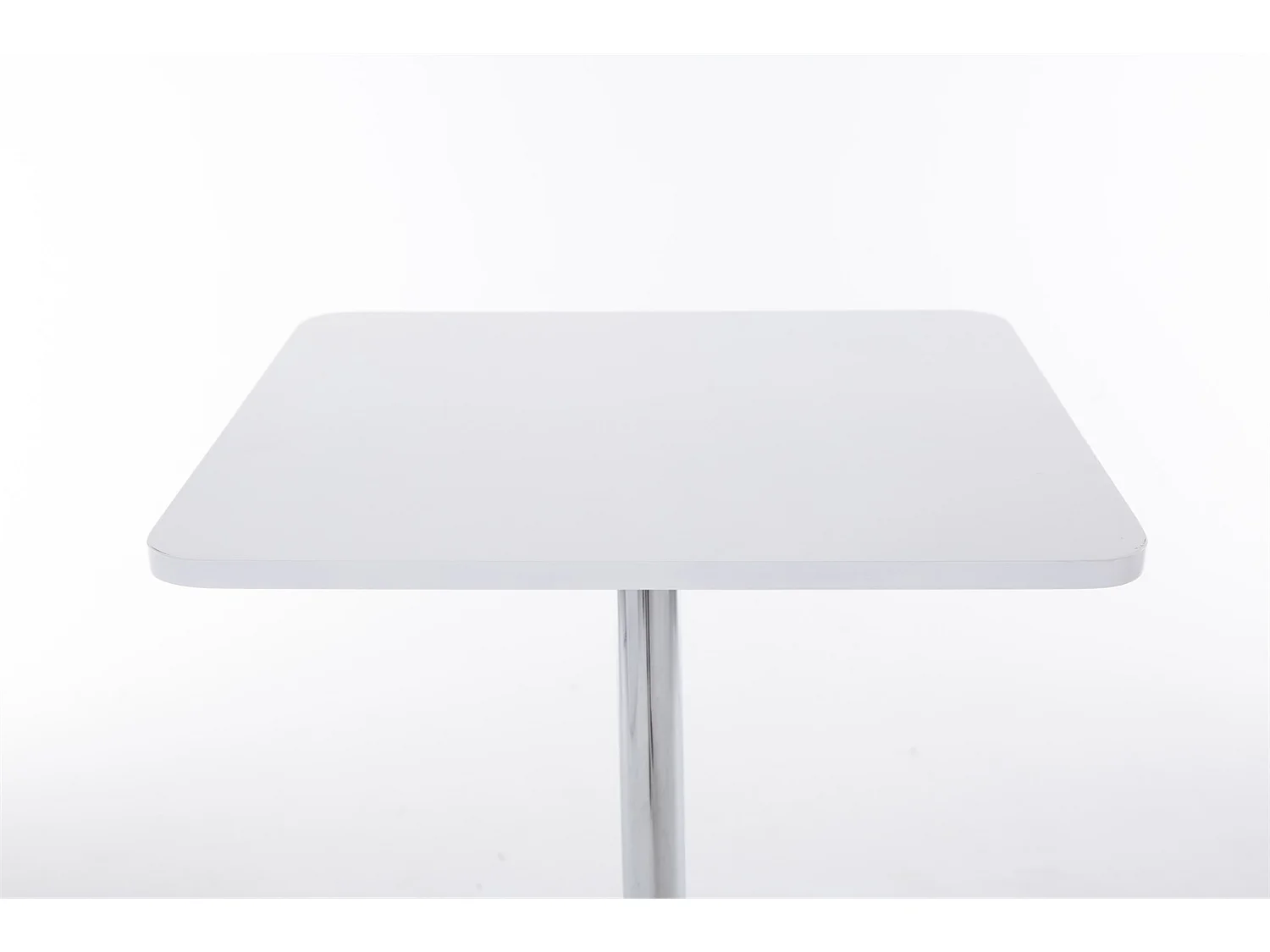 Table haute - carré - Bois - 60 x 60 cm - Blanc - eckig
