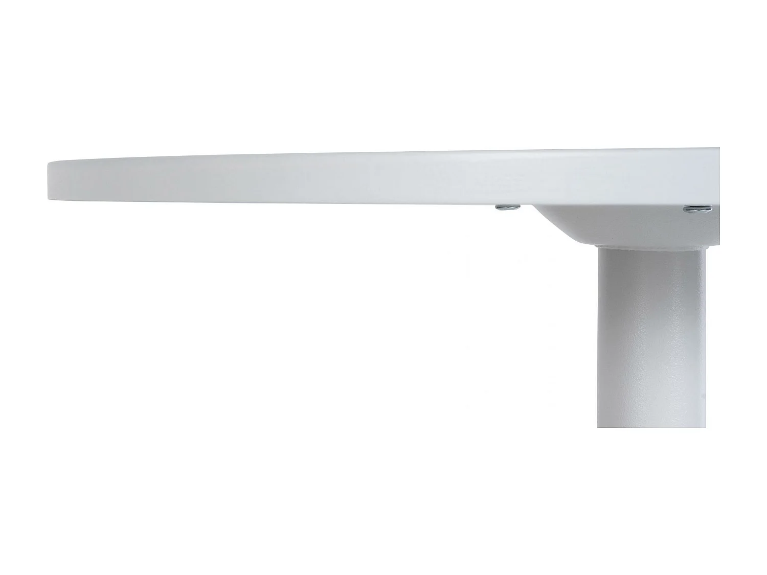 Table haute de bar - rond Ø 60 cm - Bois - Blanc / Blanc - rund
