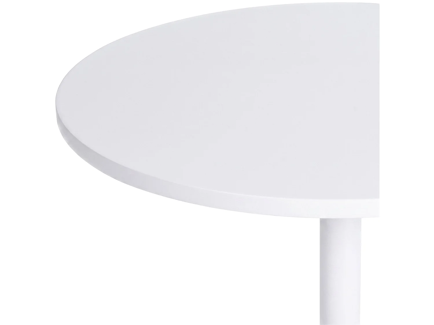 Stehtisch - rund Ø 60 cm - Holz - Blanc / Blanc - rund