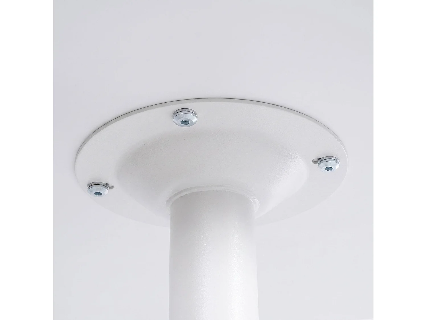 Stehtisch - rund Ø 60 cm - Holz - Blanc / Blanc - rund