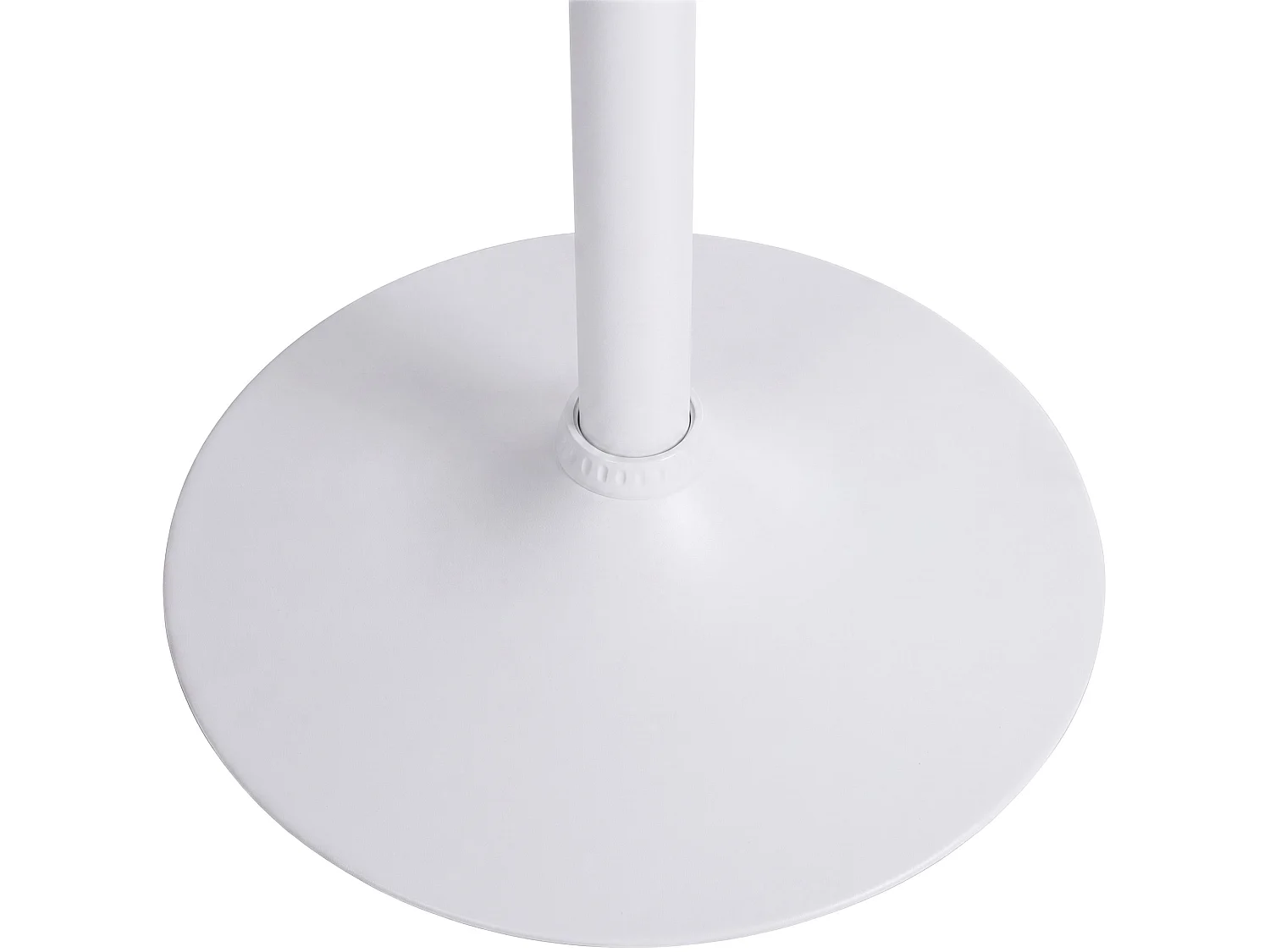 Stehtisch - rund Ø 60 cm - Holz - Blanc / Blanc - rund