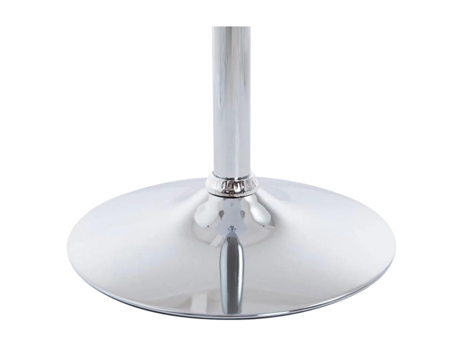 Lot de 2  Table haute de bar - rond Ø 60 cm - Bois - Blanc mat - rund