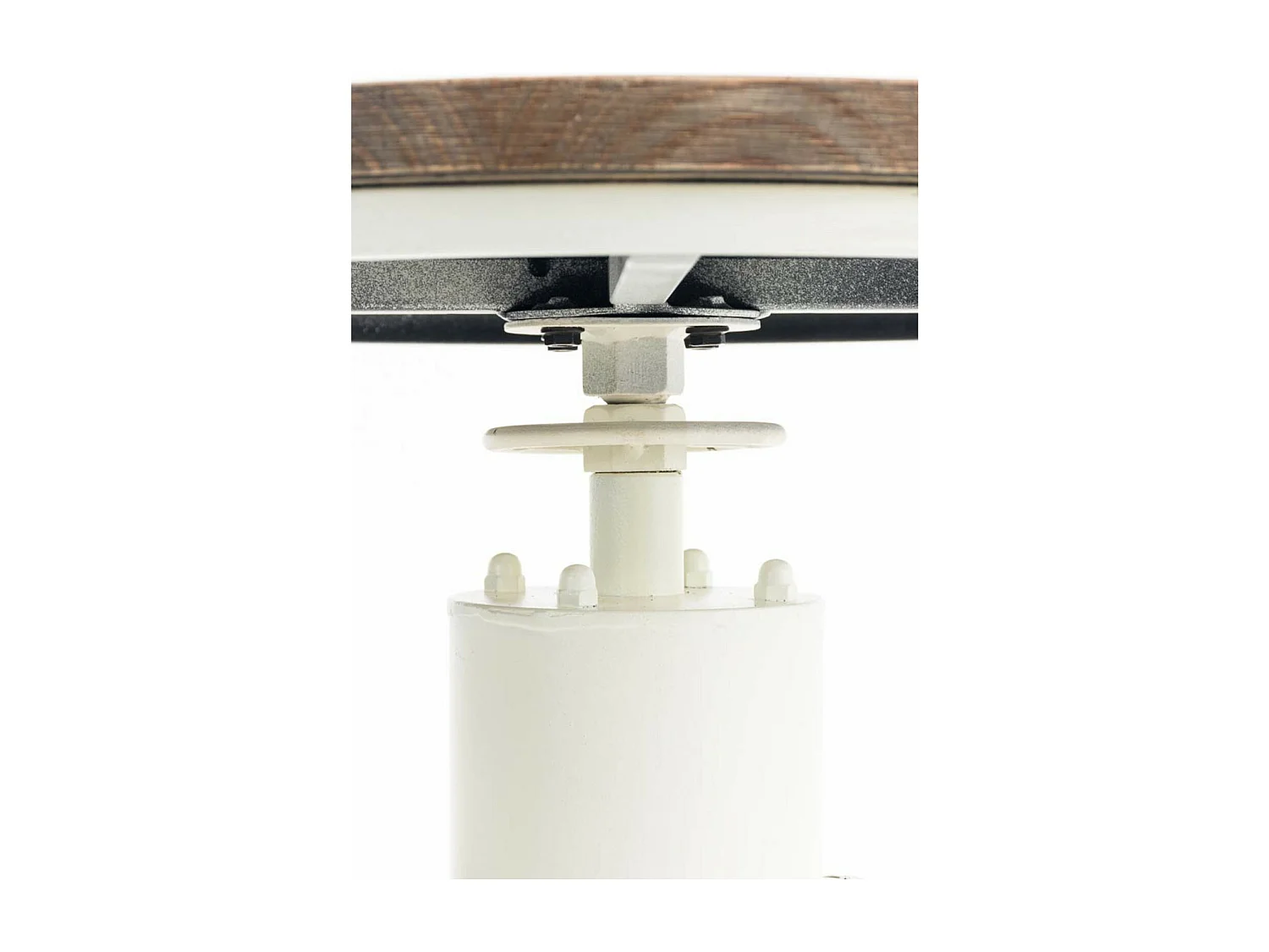 Lot de 2  Table haute - rond Ø 54 cm - Métal - Blanc antique - Ruhr