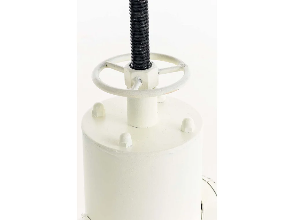 Lot de 2  Table haute - rond Ø 54 cm - Métal - Blanc antique - Ruhr