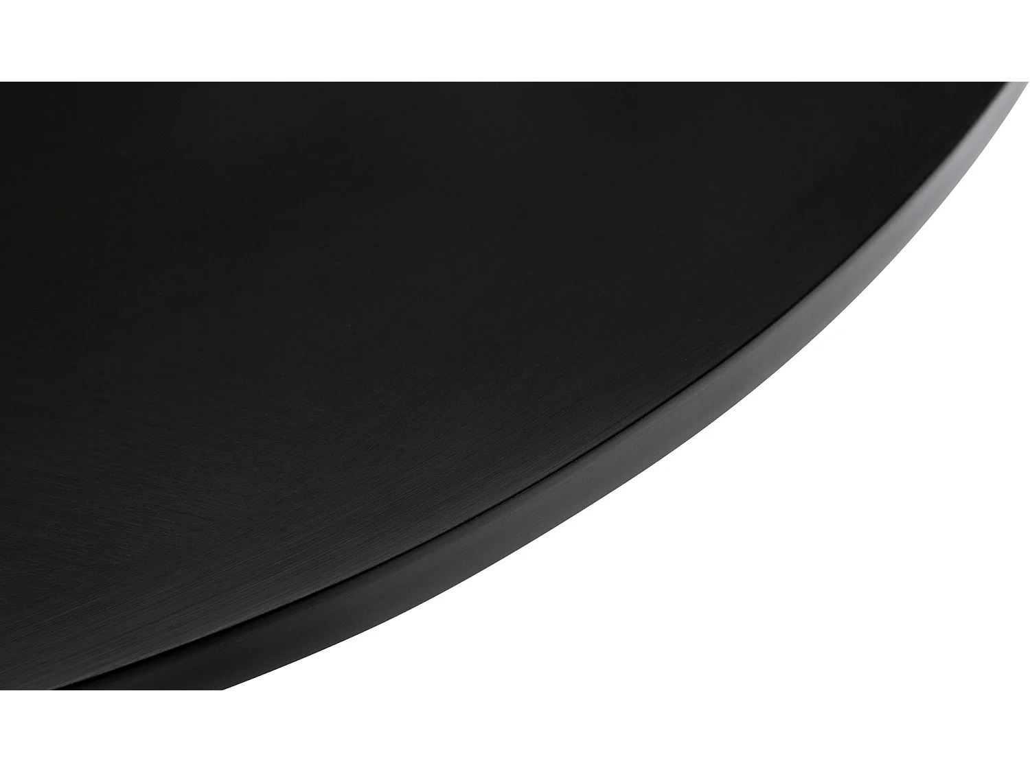 Table haute de bar - rond Ø 60 cm - Bois - Noir - rund