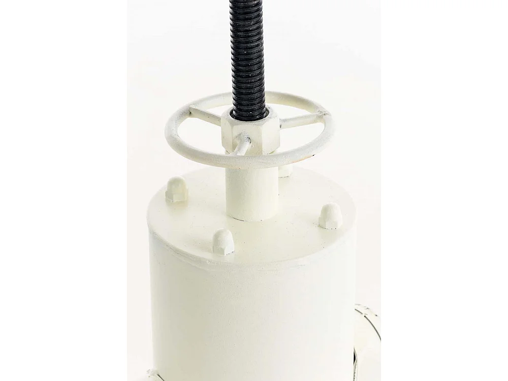 Table haute de bar - rond Ø 54 cm - Métal - Blanc antique - Ruhr