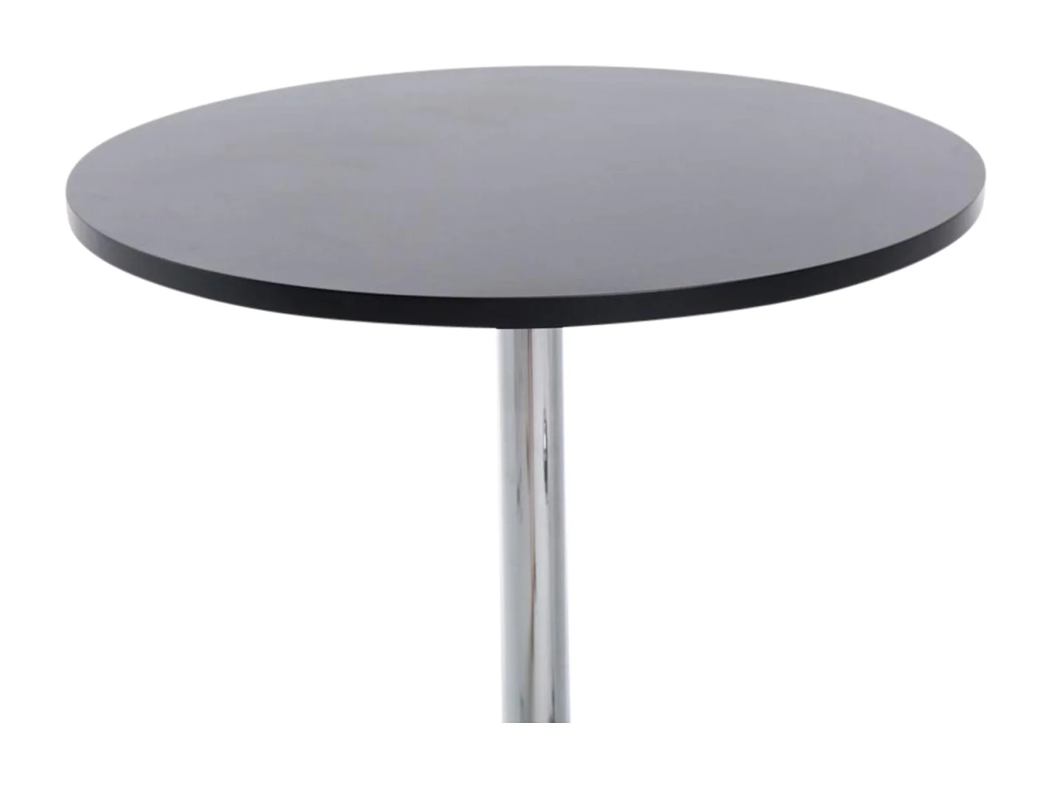 Lot de 2  Table haute de bar - rond Ø 60 cm - Bois - Noir - rund