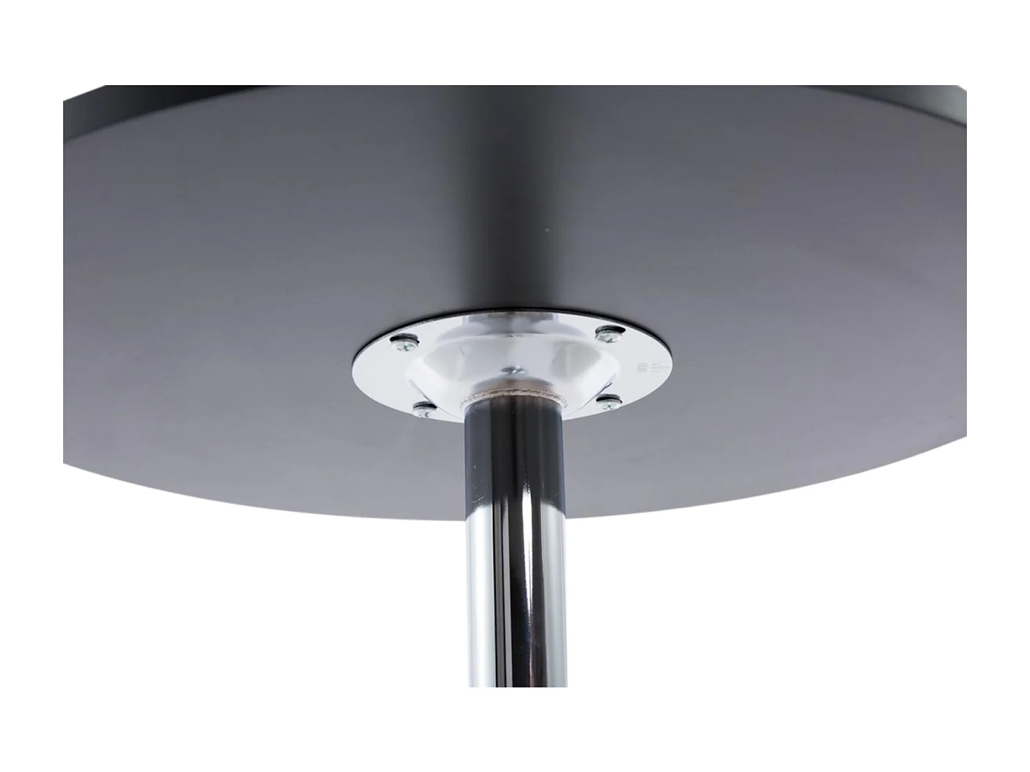 Lot de 2  Table haute de bar - rond Ø 60 cm - Bois - Noir - rund