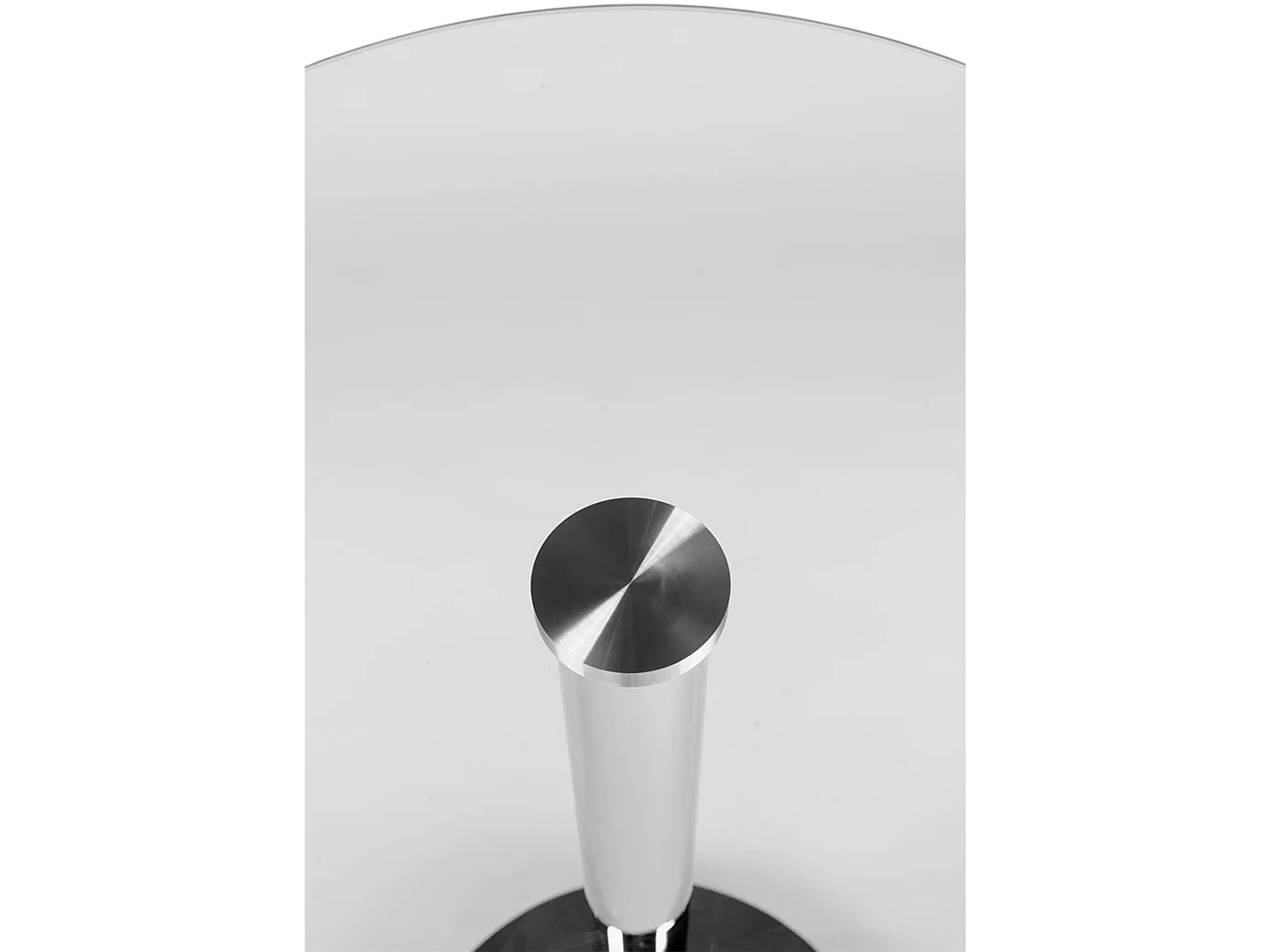 Hoge tafel - rond Ø 60 cm - Glas - Verre clair - Glastisch rund 105 cm