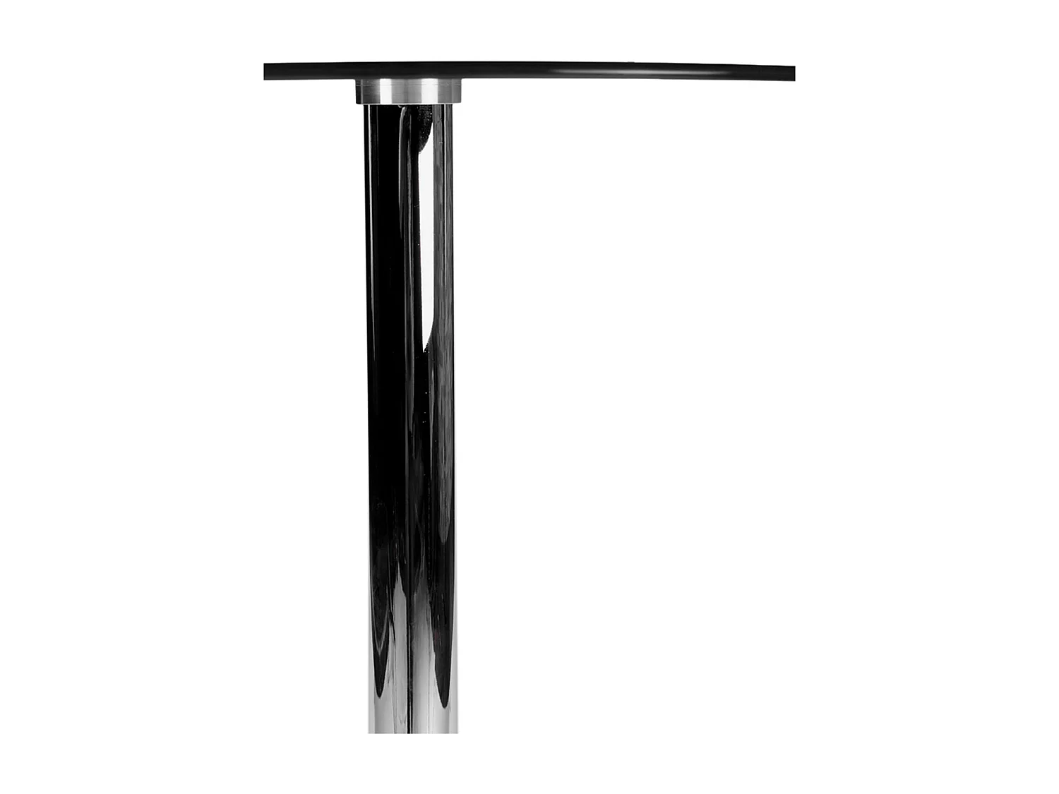 Hoge tafel - rond Ø 60 cm - Glas - Verre clair - Glastisch rund 105 cm