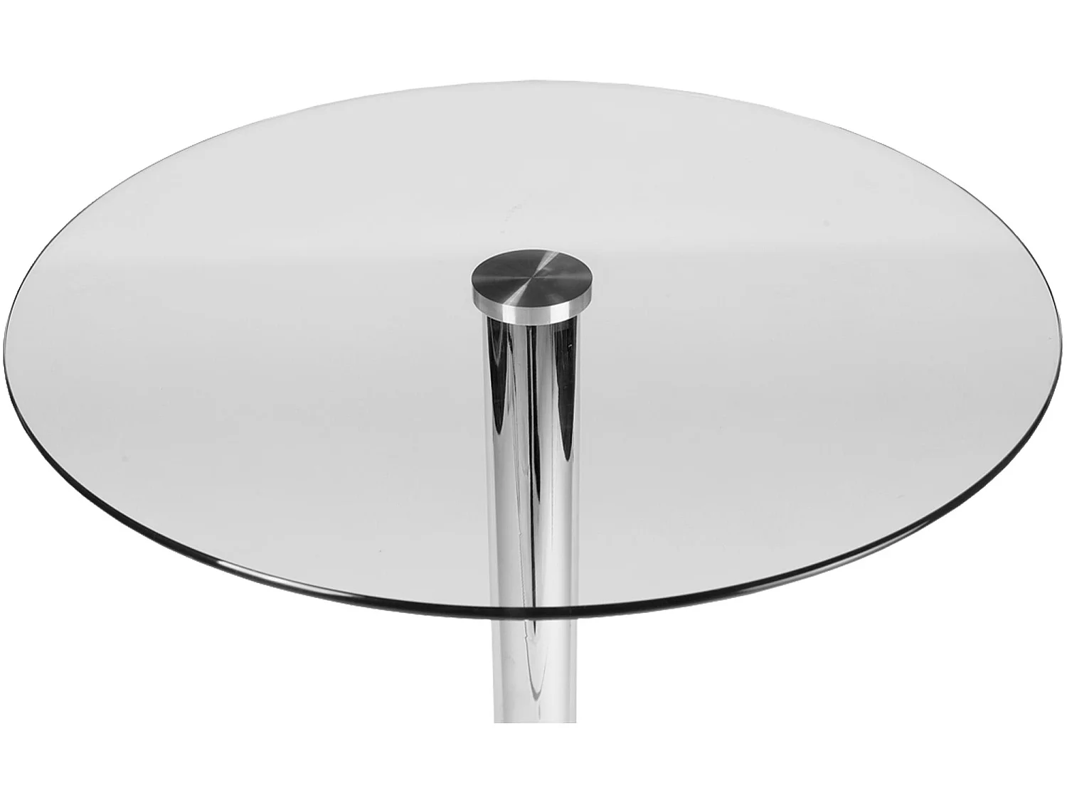 Table haute - rond Ø 60 cm - Verre - Verre clair - Glastisch rund 105 cm