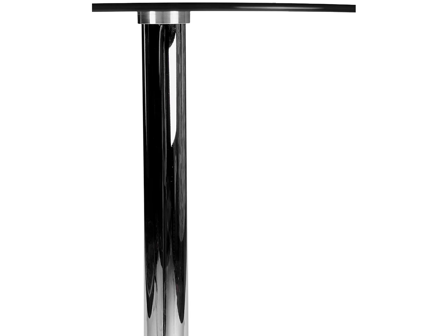 Table haute - rond Ø 60 cm - Verre - Verre clair - Glastisch rund 105 cm