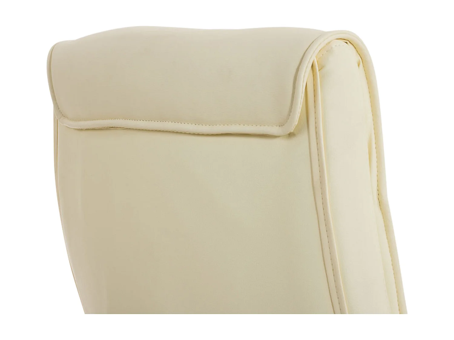 Lot de 2  chaises oscillantes - Similicuir - Crème - Caro