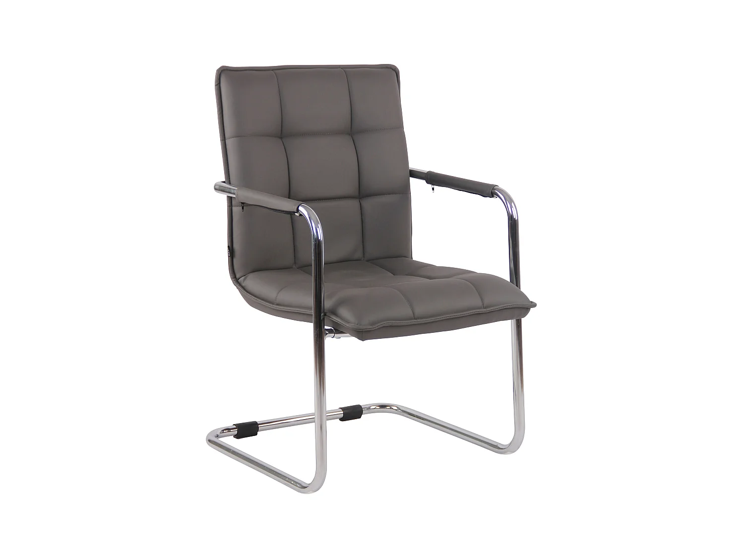 chaises oscillantes - Similicuir & Métal - Gris - Gandia
