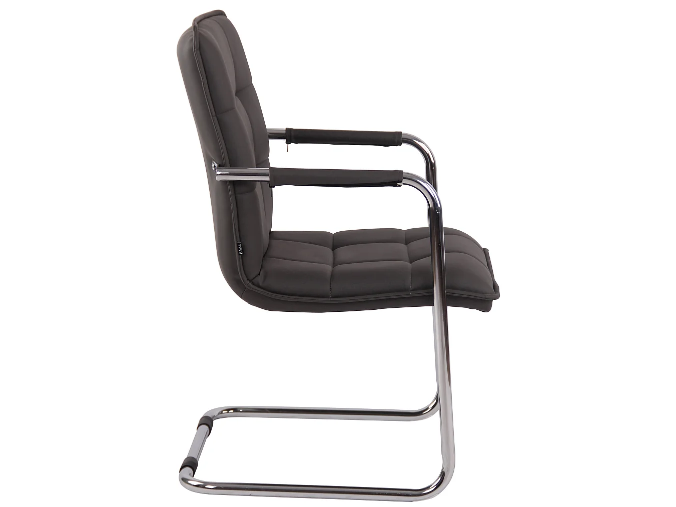 chaises oscillantes - Similicuir & Chrome - Gris - Gandia