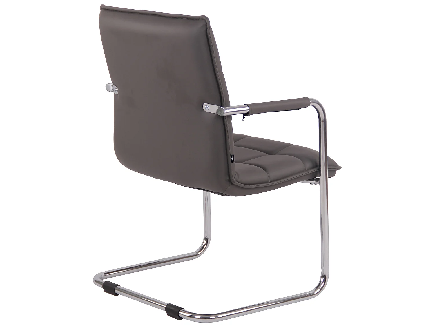 chaises oscillantes - Similicuir & Chrome - Gris - Gandia