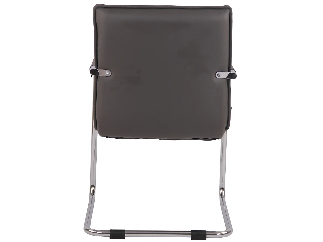 chaises oscillantes - Similicuir & Chrome - Gris - Gandia