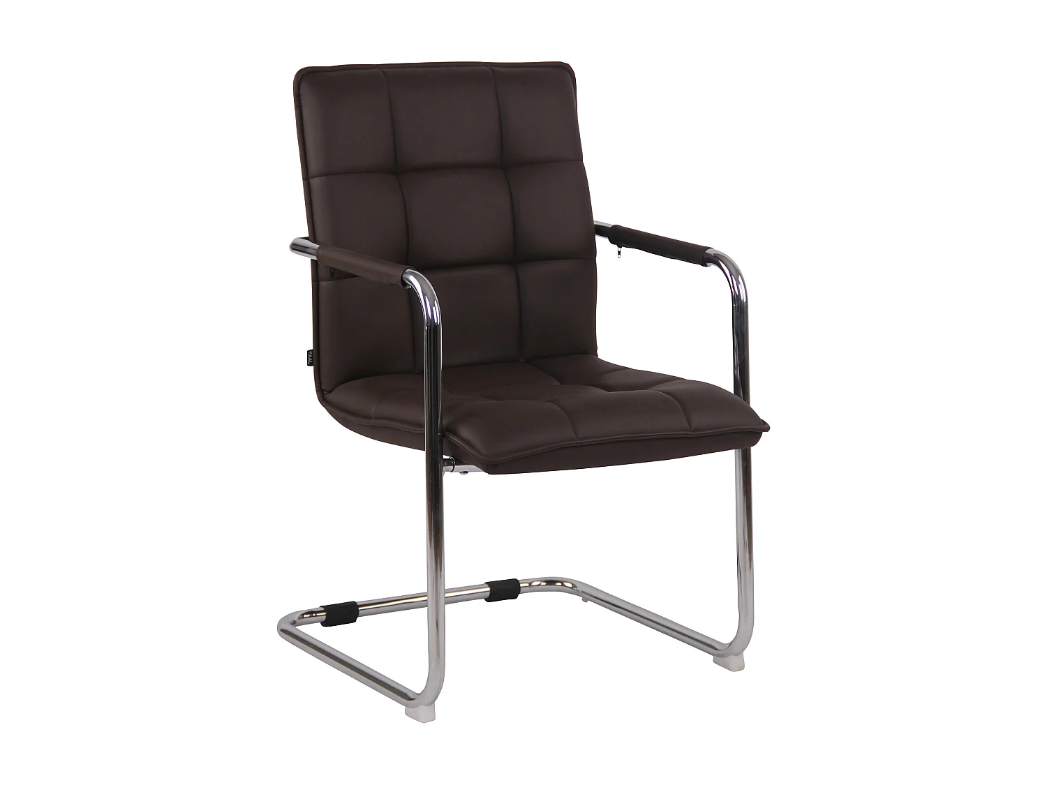 chaises oscillantes - Similicuir & Chrome - Marron - Gandia