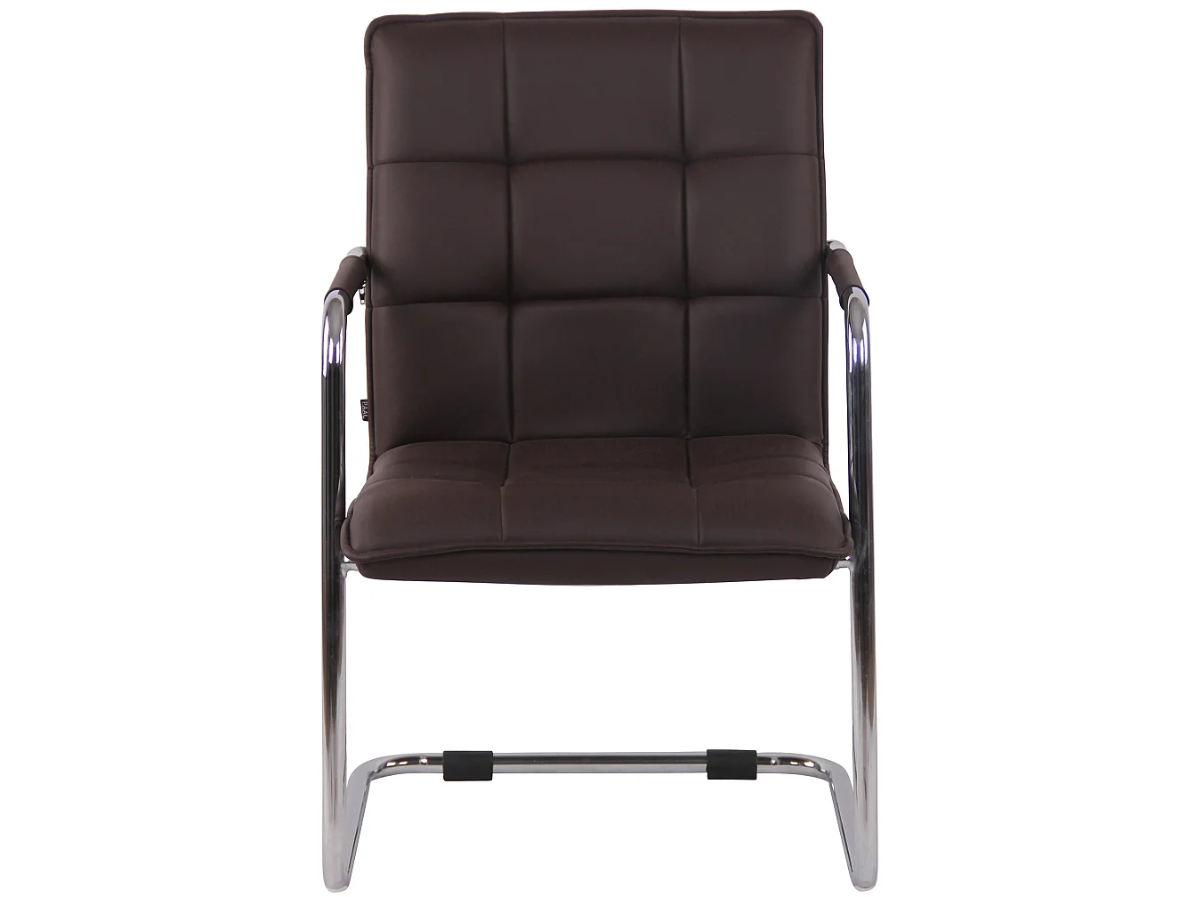 chaises oscillantes - Similicuir & Chrome - Marron - Gandia