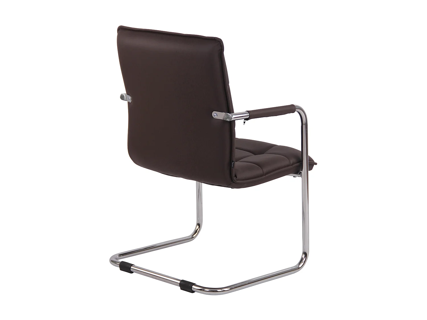 chaises oscillantes - Similicuir & Chrome - Marron - Gandia