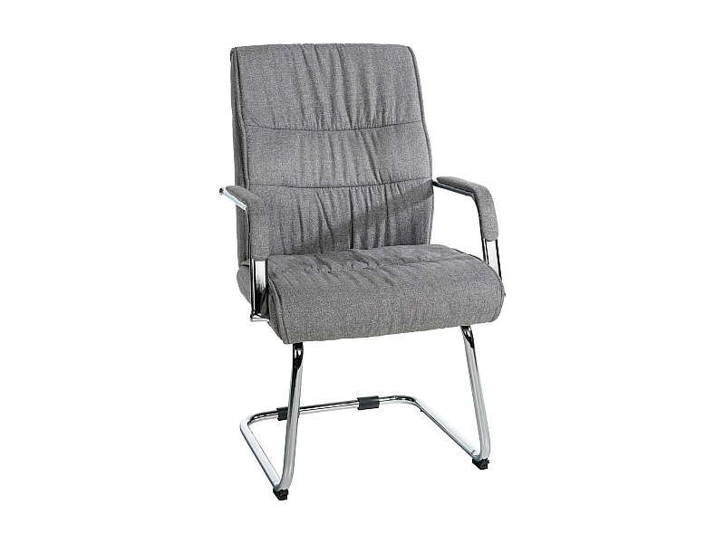 chaises oscillantes - Tissu & Noyer - Gris clair - Sievert