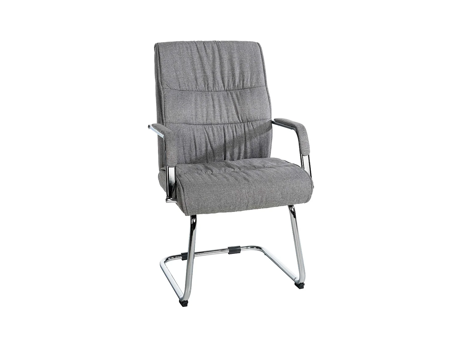 chaises oscillantes - Tissu & Noyer - Gris clair - Sievert