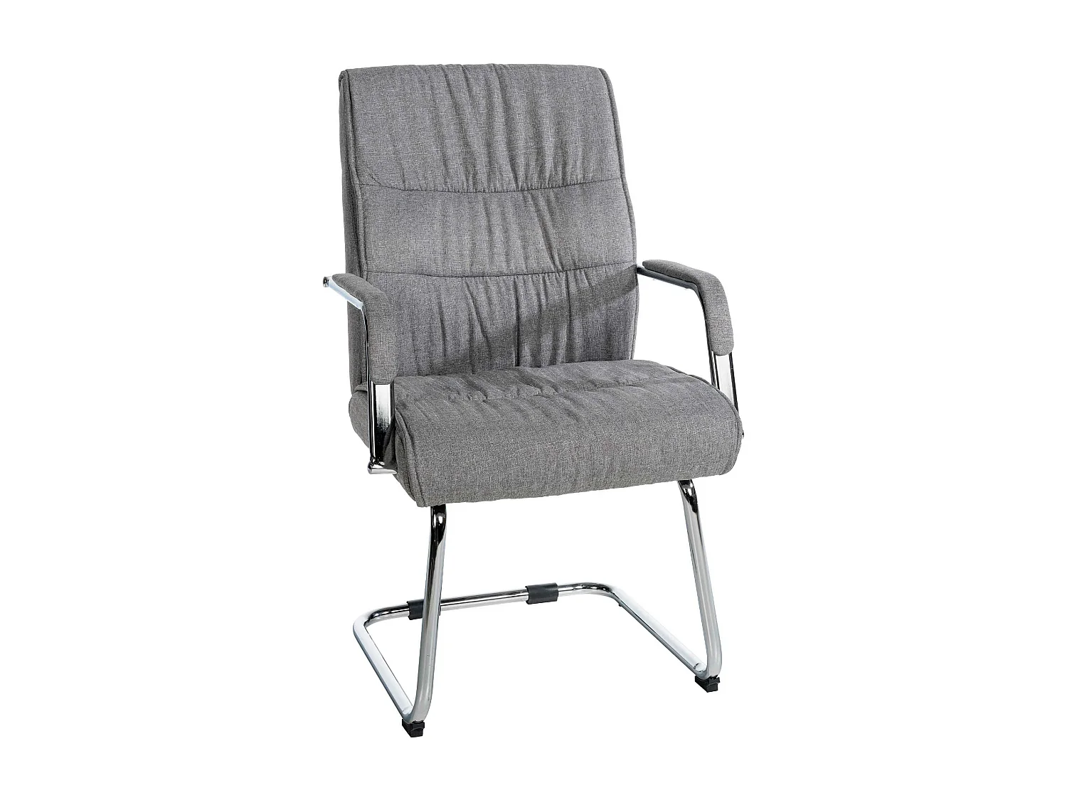 chaises oscillantes - Tissu & Noyer - Gris clair - Sievert