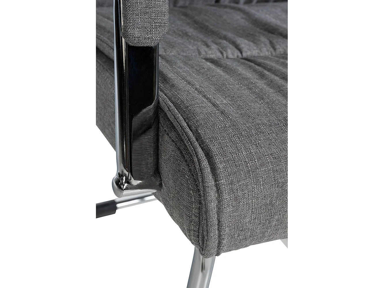 chaises oscillantes - Tissu & Noyer - Gris clair - Sievert