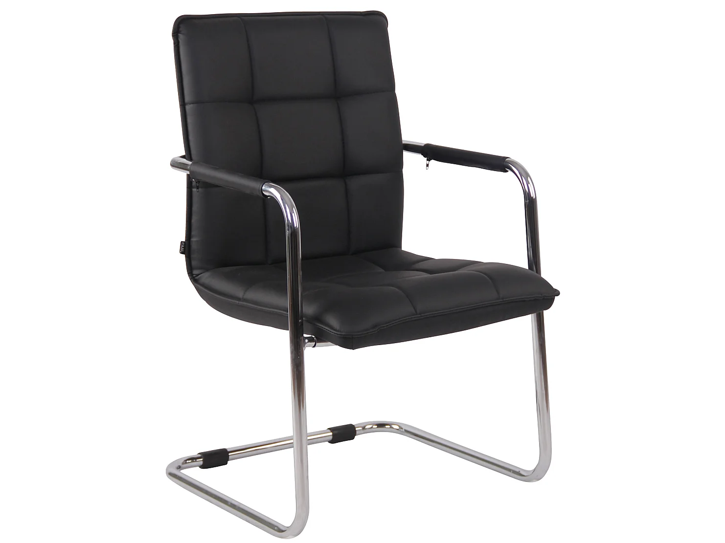 chaises oscillantes - Similicuir & Métal - Noir - Gandia