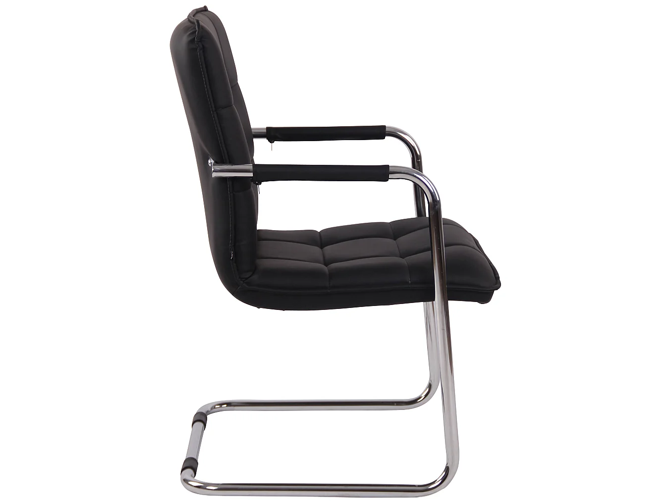 chaises oscillantes - Similicuir & Chrome - Noir - Gandia
