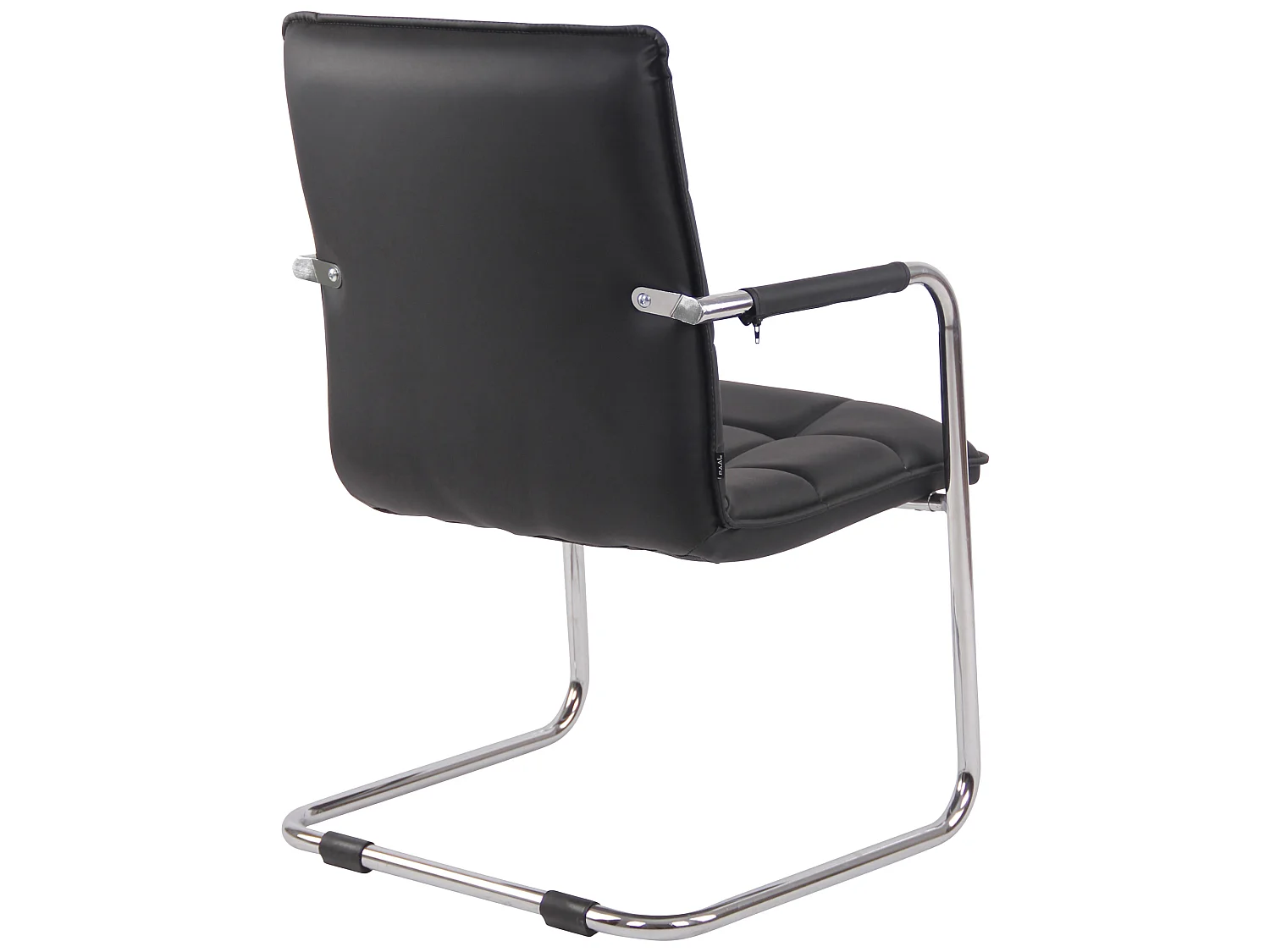 chaises oscillantes - Similicuir & Chrome - Noir - Gandia