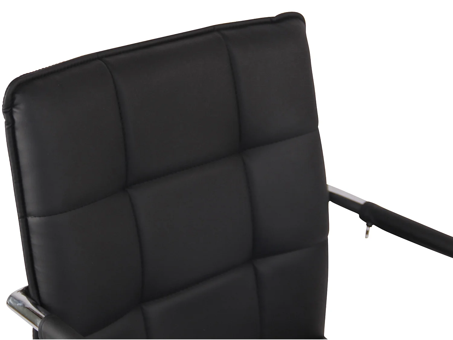 chaises oscillantes - Similicuir & Chrome - Noir - Gandia
