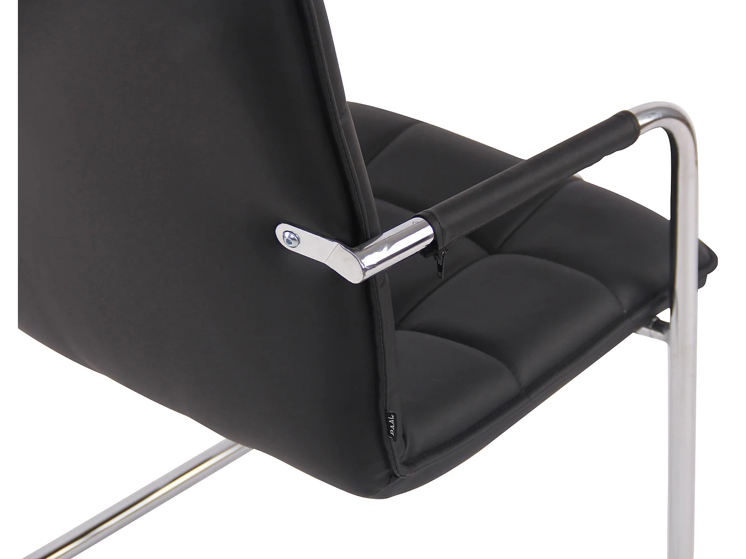 chaises oscillantes - Similicuir & Chrome - Noir - Gandia